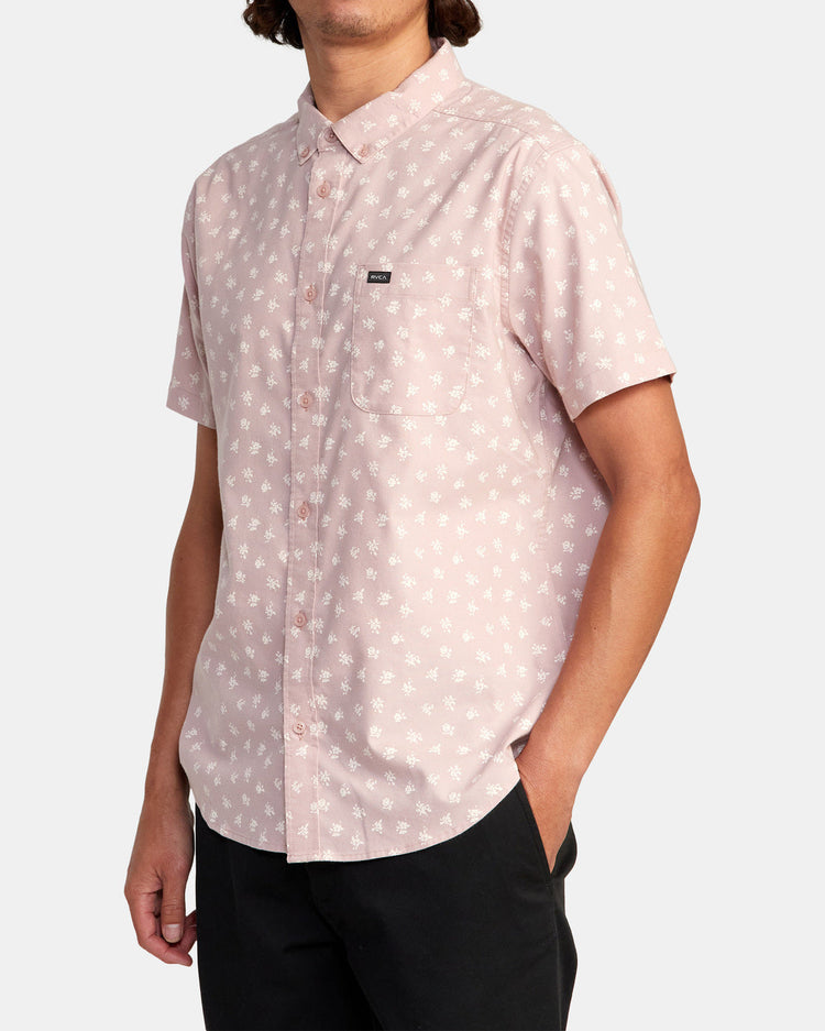 That'll Do Slim Fit Short Sleeve Shirt - Pale Mauve