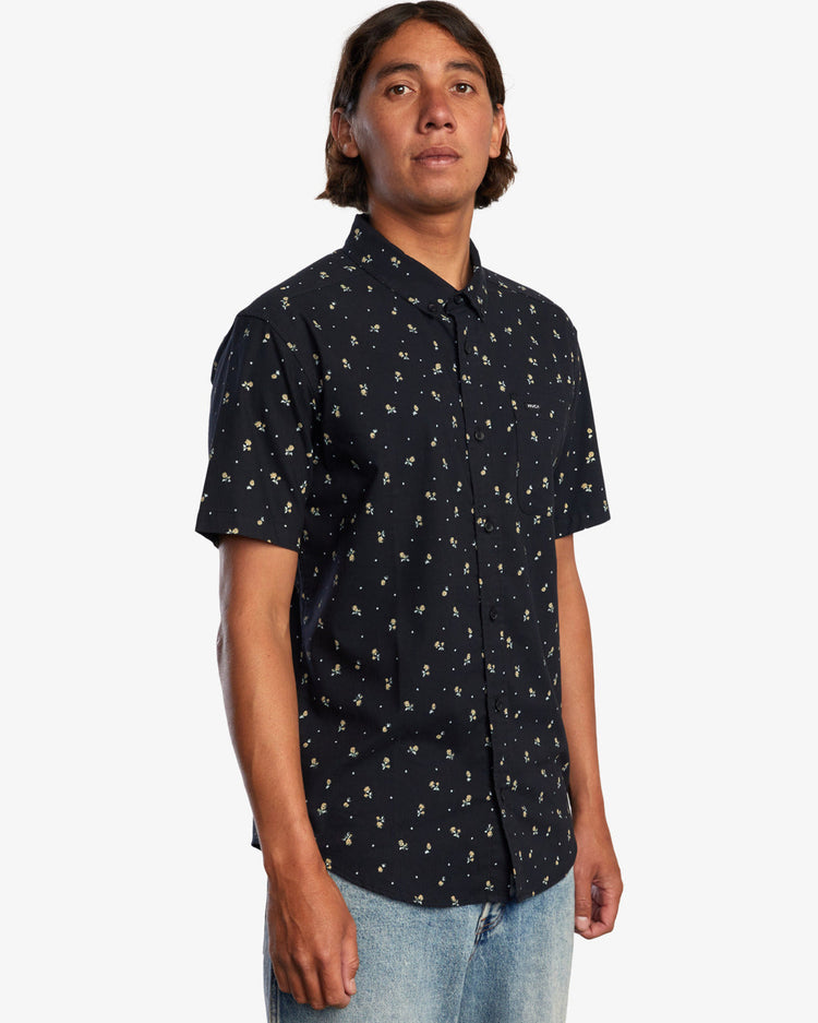 That'll Do Slim Fit Short Sleeve Shirt - RVCA Black