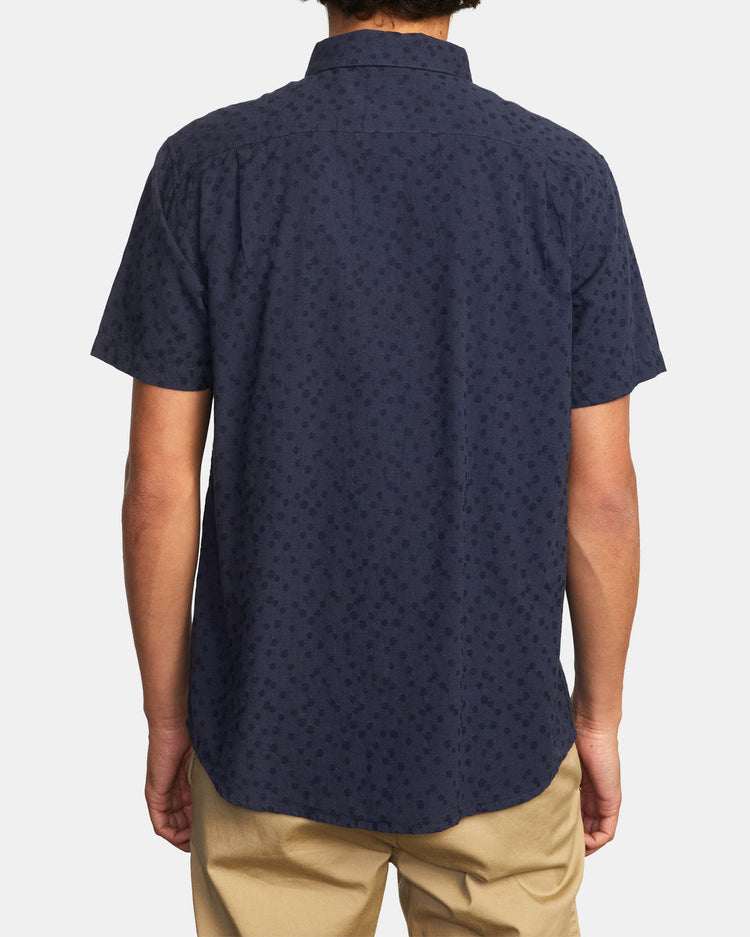 That'll Do Dobby Short Sleeve Shirt - New Navy