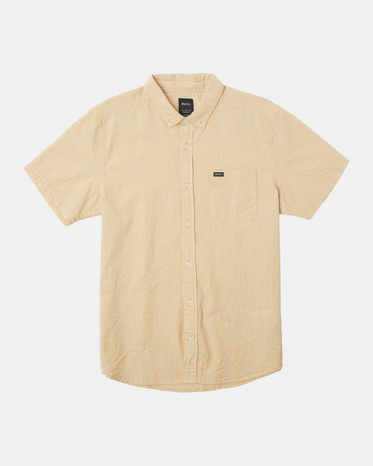 Endless Seersucker Short Sleeve Shirt - Butterscotch