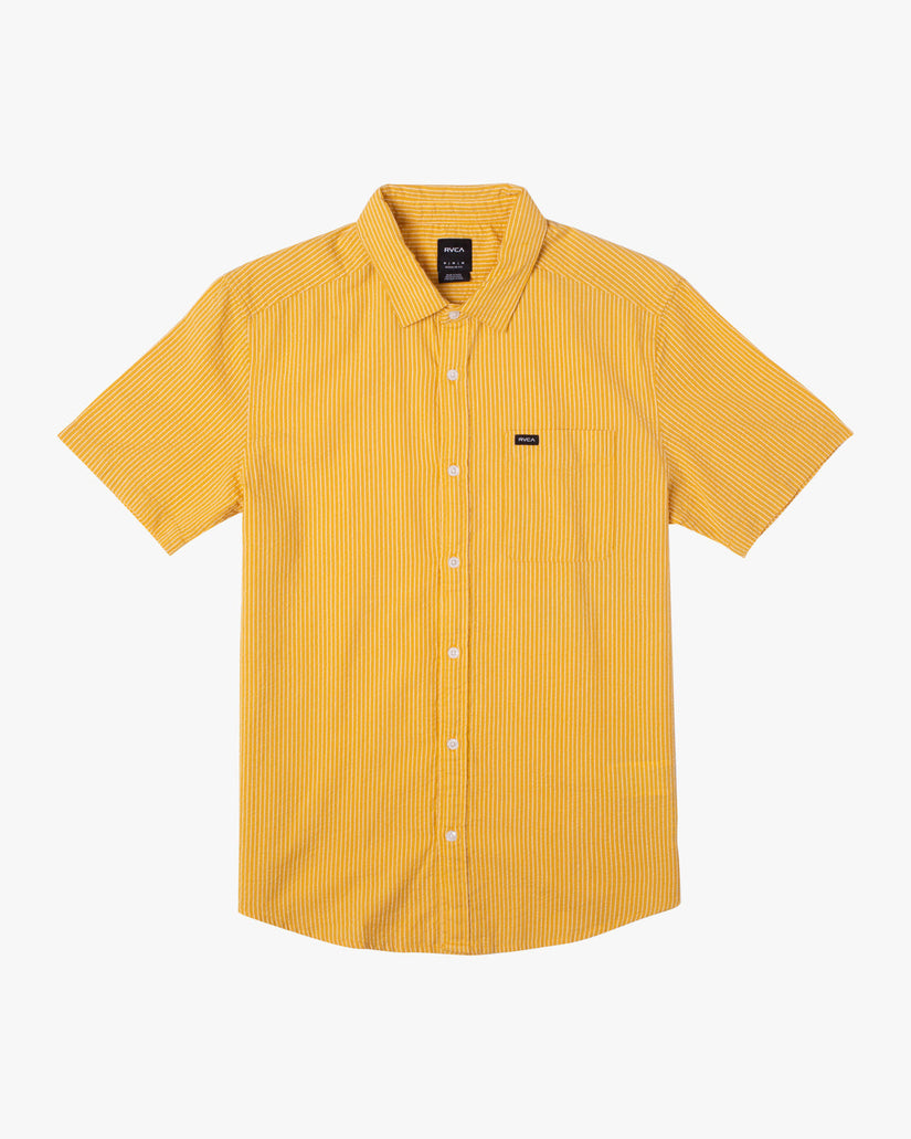 Endless Seersucker Short Sleeve Shirt - Vintage Gold