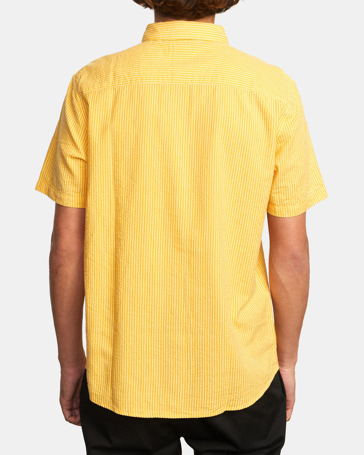 Endless Seersucker Short Sleeve Shirt - Vintage Gold