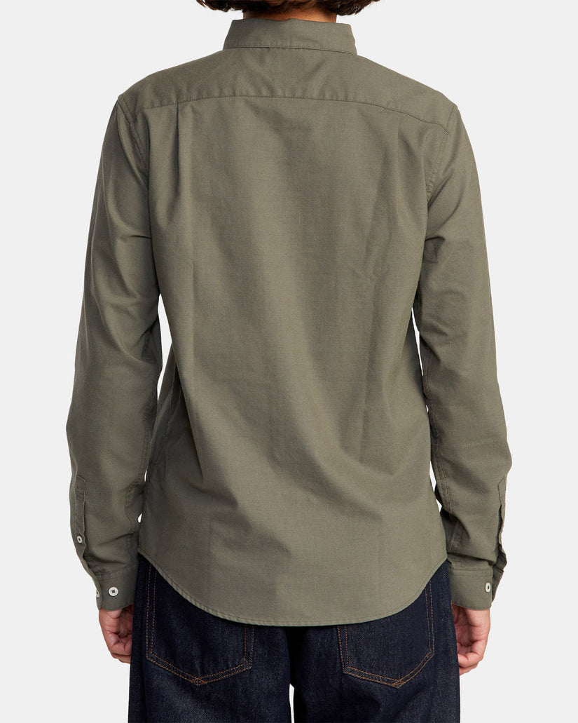 That'll Do Stretch Long Sleeve Shirt - Olive