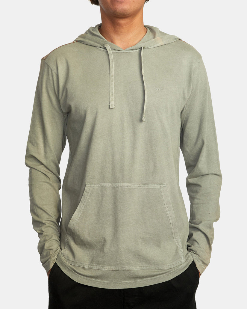 PTC Pigment Hooded Long Sleeve Tee - Aloe