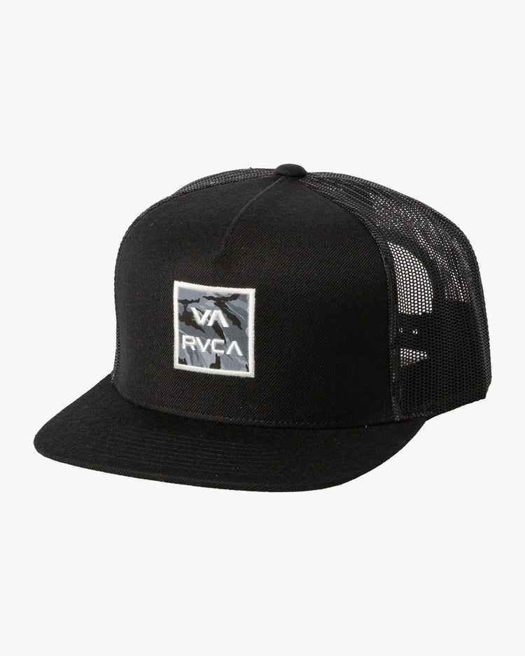 VA All The Way Print Trucker Hat - Black