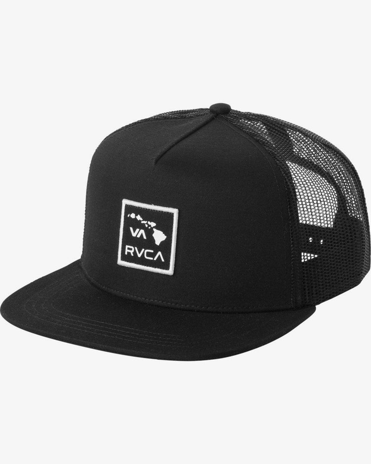 Island Patch Trucker Hat - Black