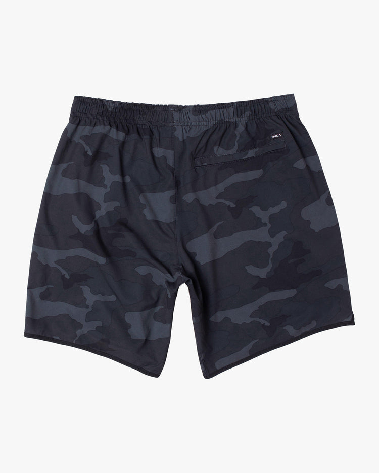 Yogger Stretch Elastic Waist Shorts 17" - Camo