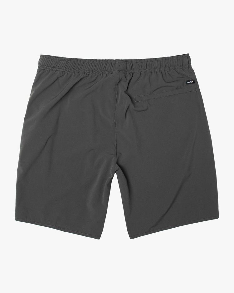 Yogger Stretch Elastic Waist Shorts 17" - Slate