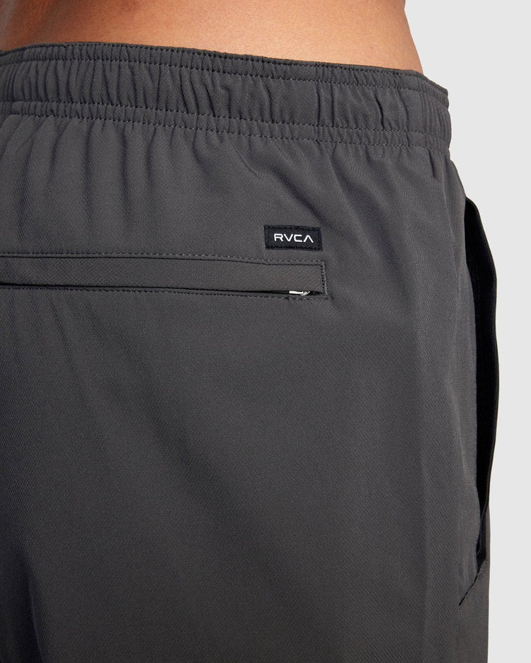 Yogger Stretch Elastic Waist Shorts 17" - Slate