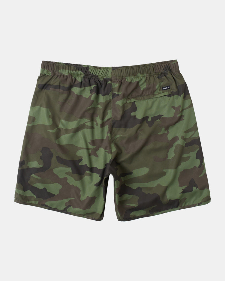 Yogger IV  Elastic Waist Shorts 17" - Green Camo Ii