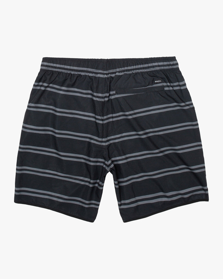 Yogger IV  Elastic Waist Shorts 17" - Black Stripe