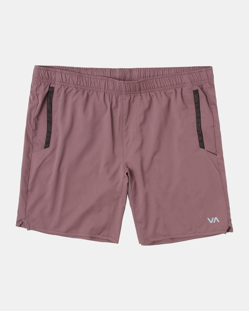 Yogger IV  Elastic Waist Shorts 17" - Old Mauve