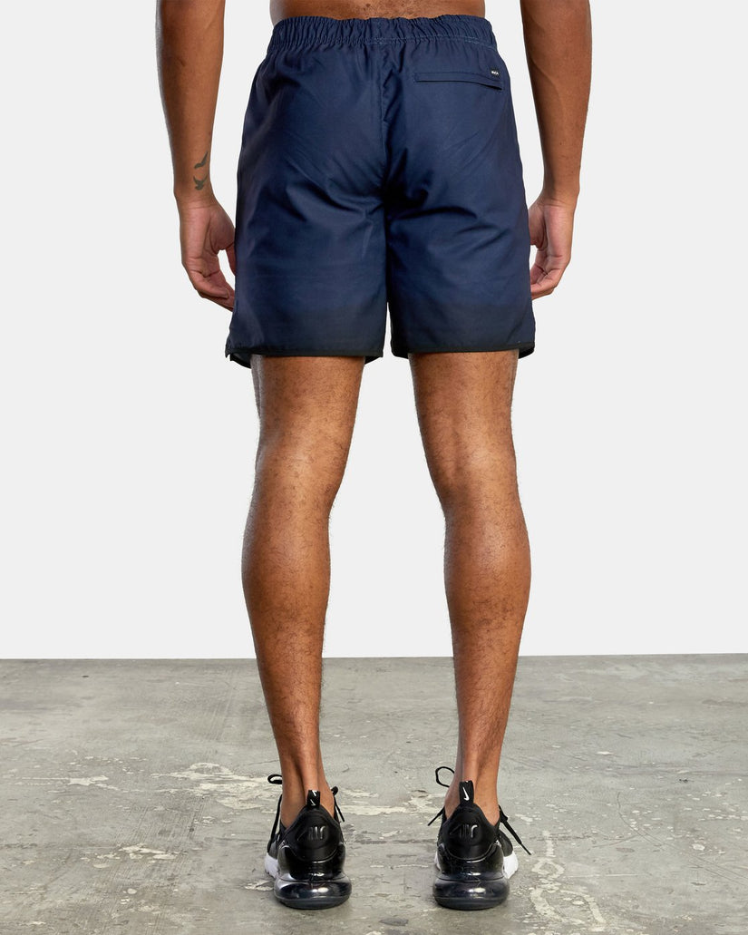 Yogger IV  Elastic Waist Shorts 17" - Dip Dye Midnight