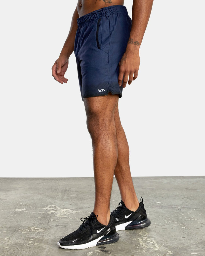 Yogger IV  Elastic Waist Shorts 17" - Dip Dye Midnight