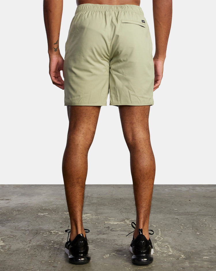 Yogger IV  Elastic Waist Shorts 17" - Grey Army