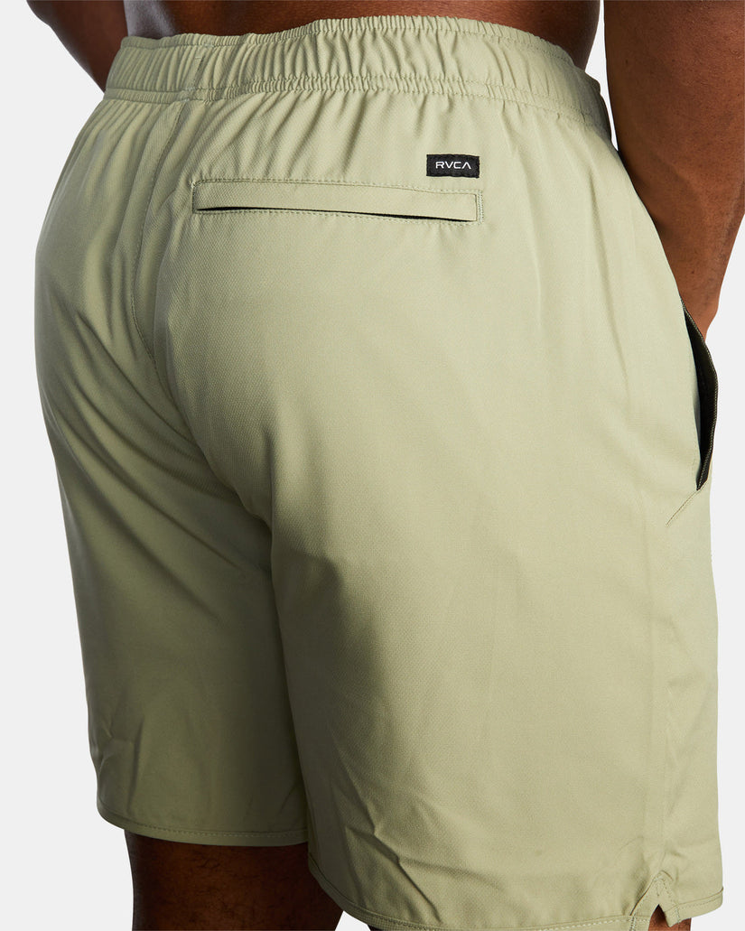 Yogger IV  Elastic Waist Shorts 17" - Grey Army