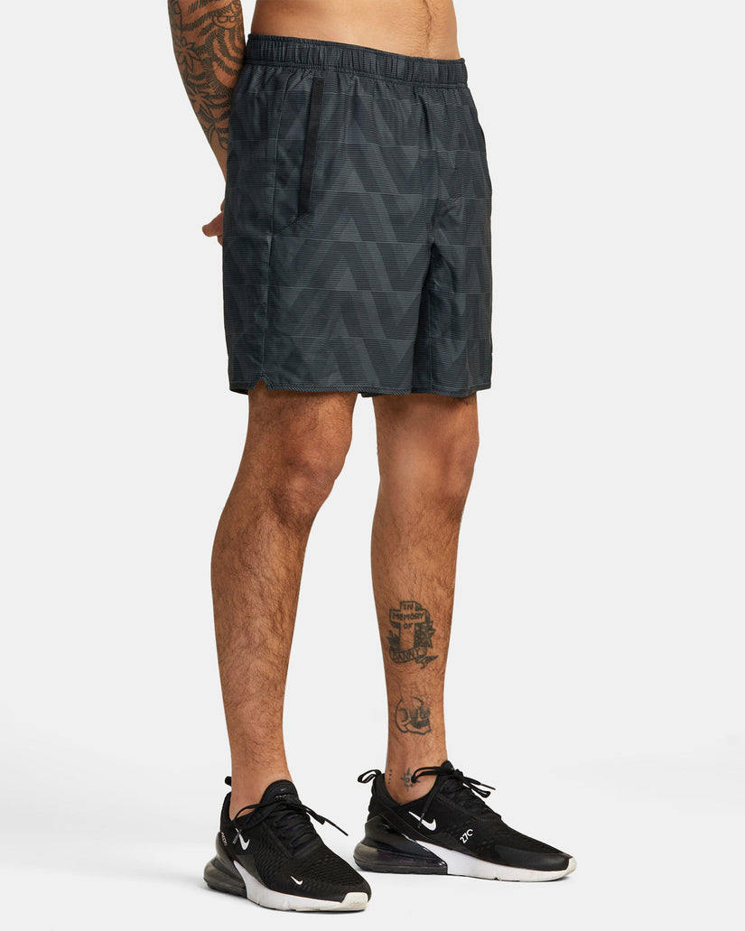 Yogger IV  Elastic Waist Shorts 17" - Black Blur