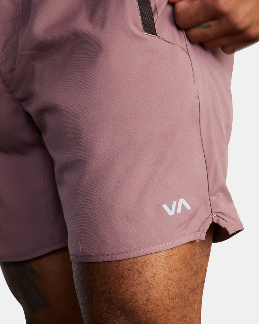 Yogger IV  Elastic Waist Shorts 17" - Old Mauve