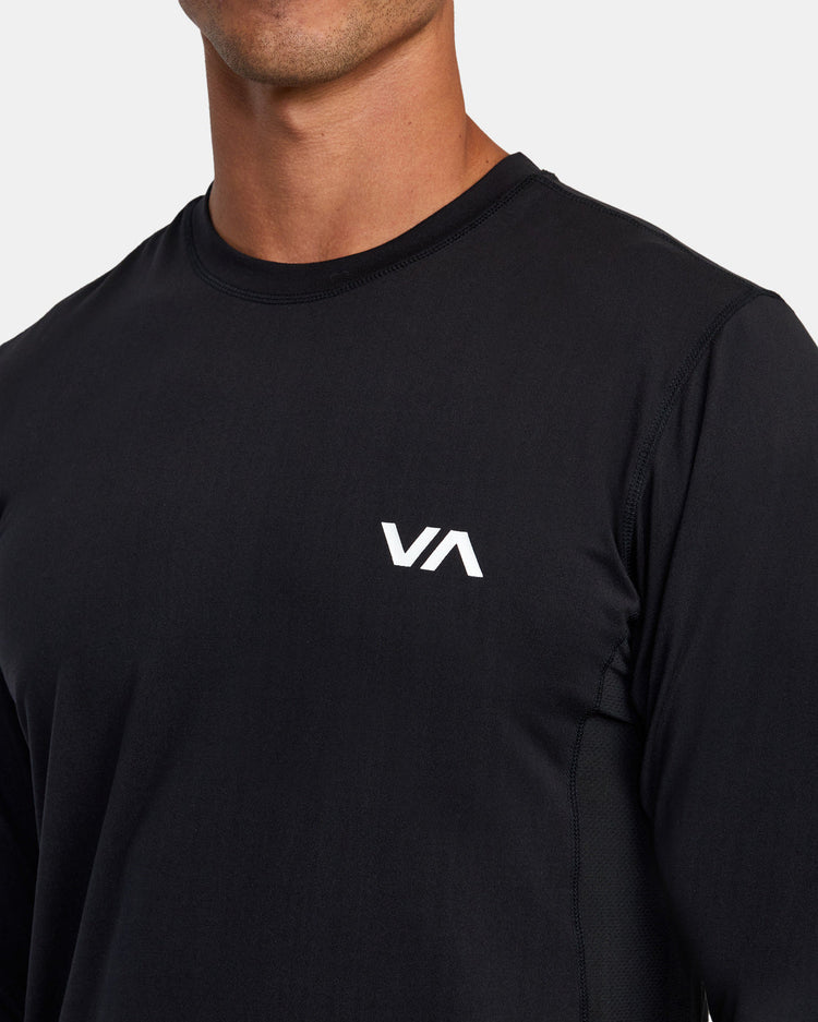 Sport Vent Long Sleeve Tee - Black