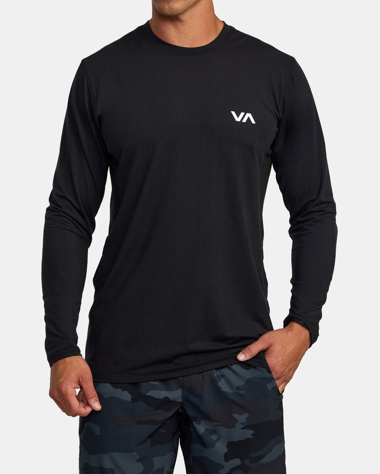 Sport Vent Long Sleeve Tee - Black