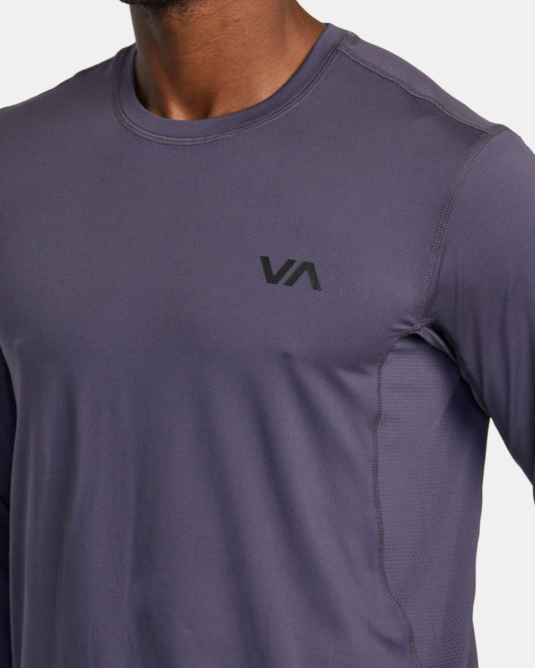 Sport Vent Long Sleeve Tee - Gray Purple