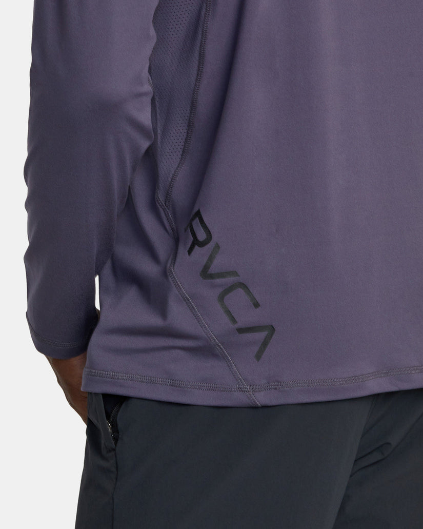 Sport Vent Long Sleeve Tee - Gray Purple