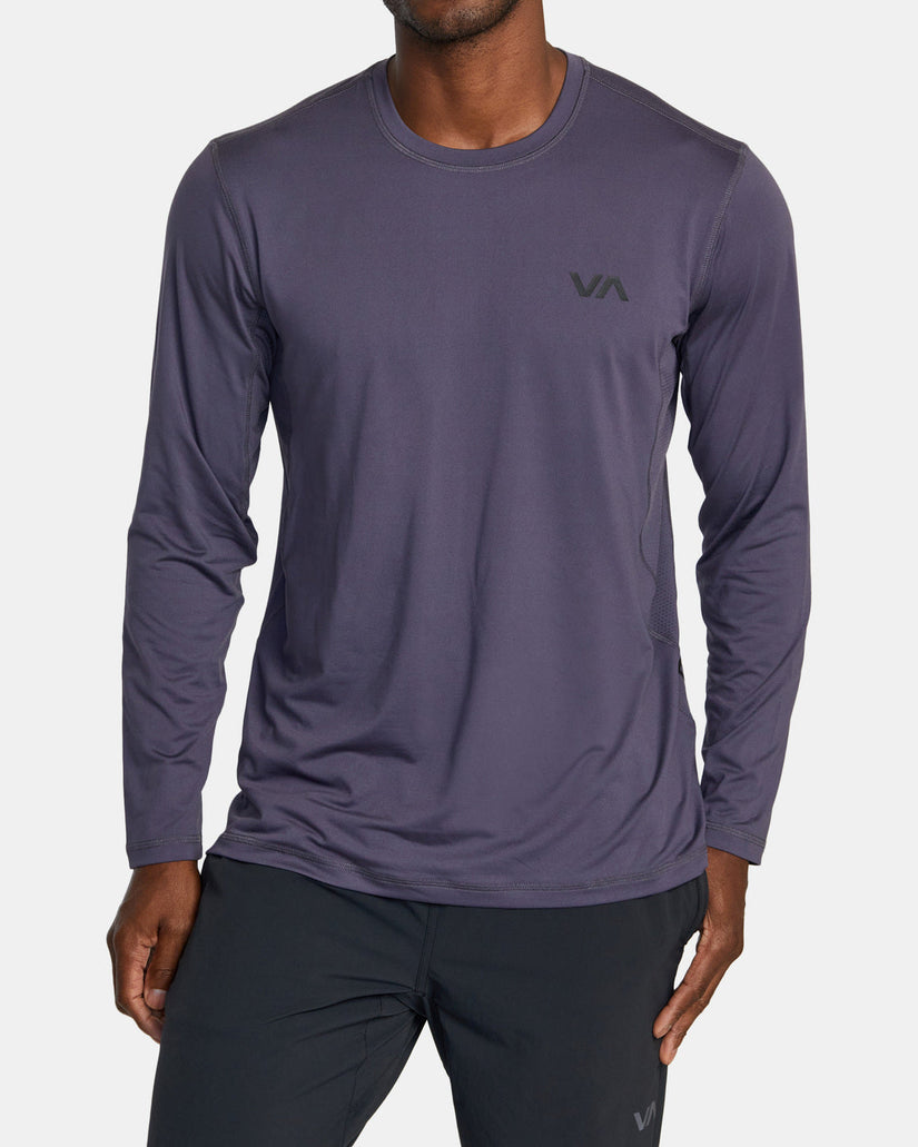 Sport Vent Long Sleeve Tee - Gray Purple