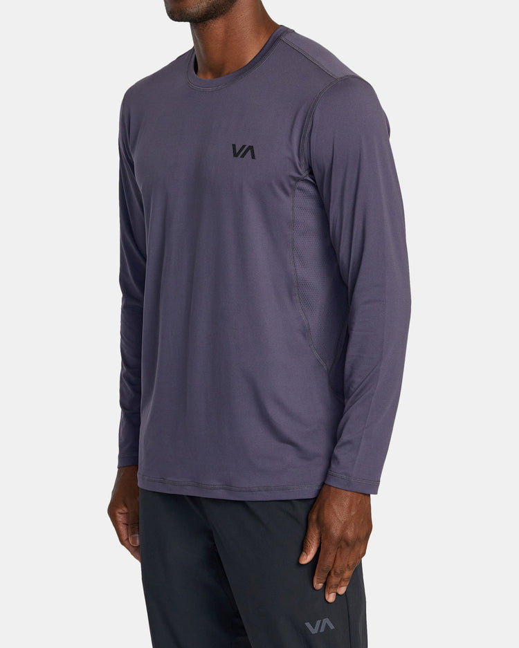 Sport Vent Long Sleeve Tee - Gray Purple