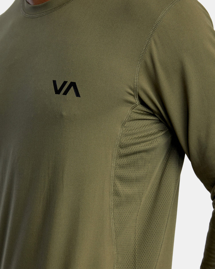 Sport Vent Long Sleeve Tee - Olive