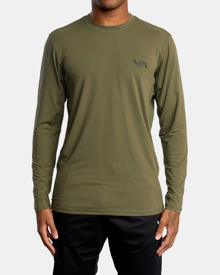 Sport Vent Long Sleeve Tee - Olive