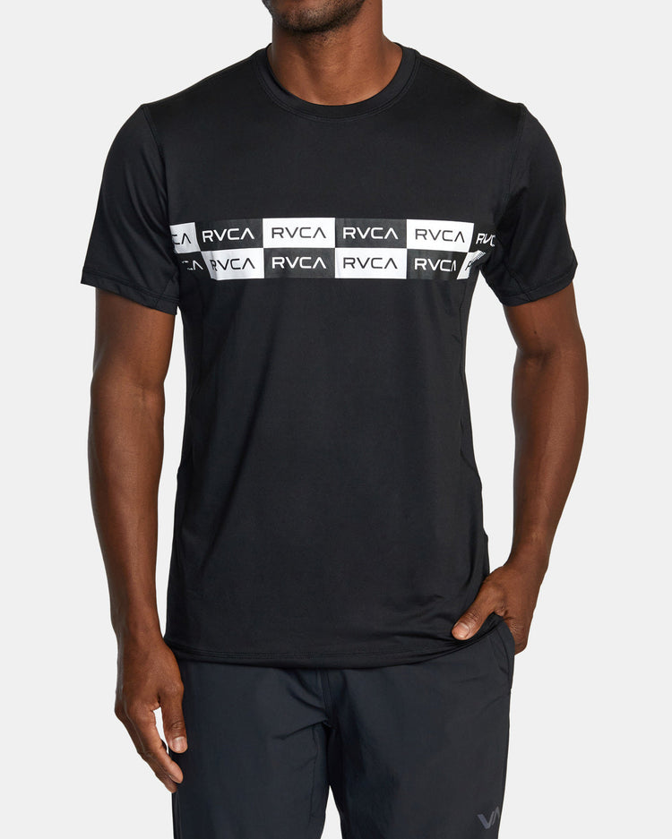 Sport Vent Performance Tee - White/Black