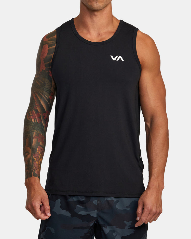 Sport Vent Tank Top - Black