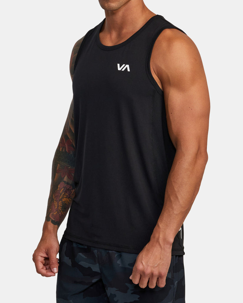 Sport Vent Tank Top - Black