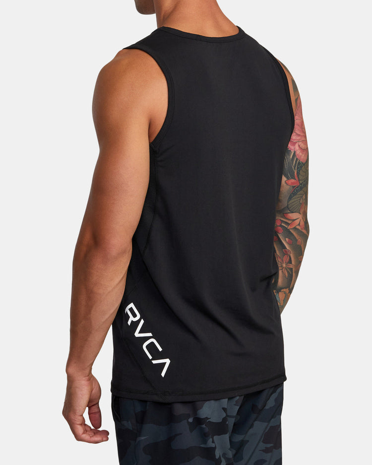 Sport Vent Tank Top - Black