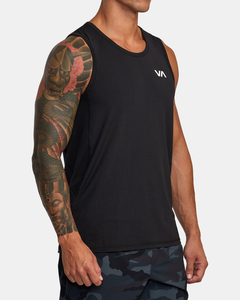 Sport Vent Tank Top - Black