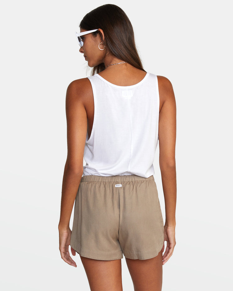 New Yume Drawcord Shorts - Dark Khaki