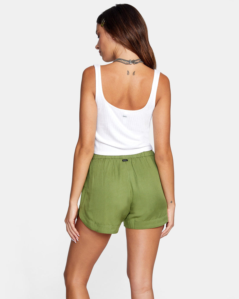 New Yume Drawcord Shorts - Green Moss