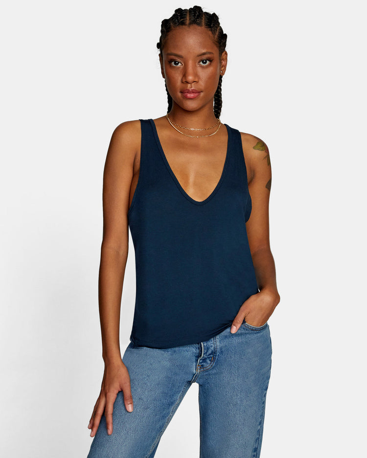 Minted Tank Top - Moody Blue