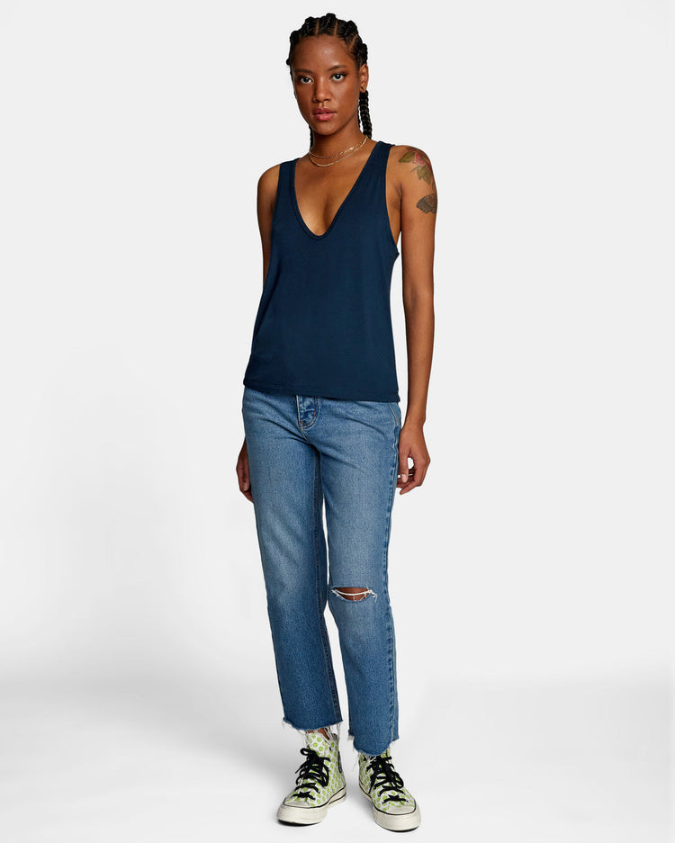 Minted Tank Top - Moody Blue