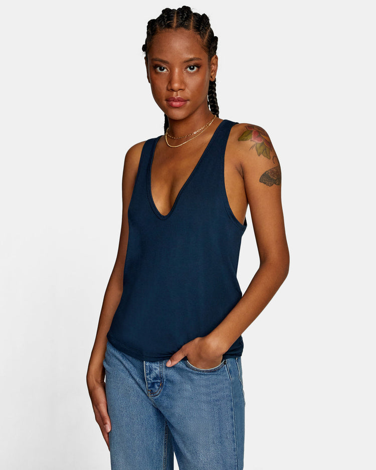 Minted Tank Top - Moody Blue